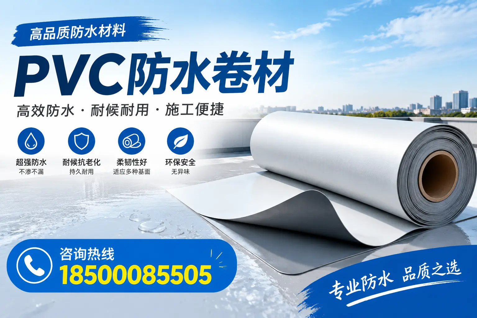如何在宜宾选择合适的pvc防水卷材